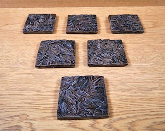 Handgeschilderde grotkerkertegels: modulaire DnD-terreinset van 6 inch