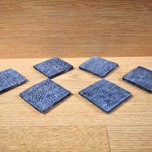 Kerkertegels | Modulaire kerkertegels | Set van 6 platte tegels | Handgeschilderd DnD-terrein | TTRPG Pathfinder 5e rekwisieten fantasiespellen