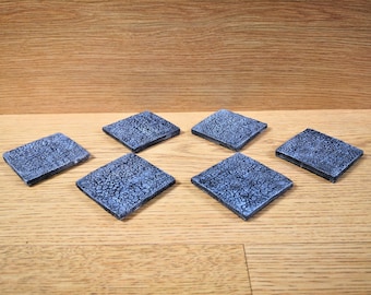 Handgeschilderde kerkertegels: modulaire DnD-terreinset van 6 inch