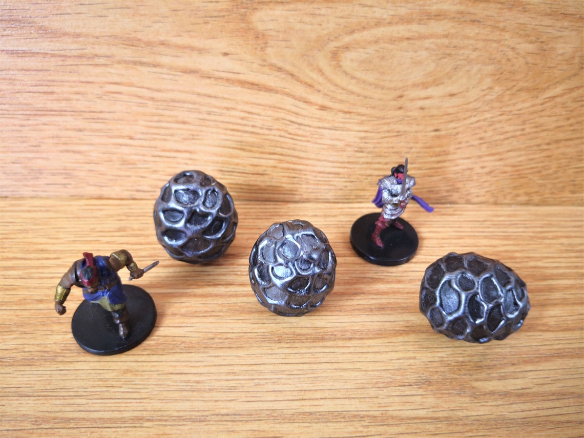 Dragon Egg Miniature Black Dragon Egg for Dungeons and Etsy UK