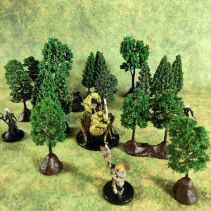 Árvores de Terreno Disperso DnD: Miniaturas de RPG de Mesa