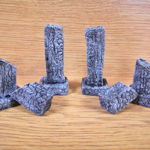 Painted Pillars For DnD | Dungeons And Dragons Columns | Handmade DnD Terrain | TTRPG Fantasy Games Props | DnD 5e | Scatter Terrain