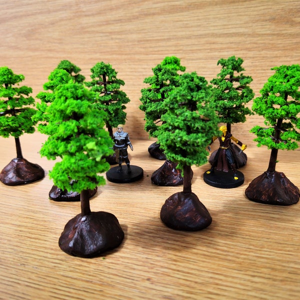 Scatter Terrain Trees For DnD | Assorted Playable DnD Trees | Tabletop Trees Miniatures | Dungeons And Dragons Trees | TTRPG Map Props