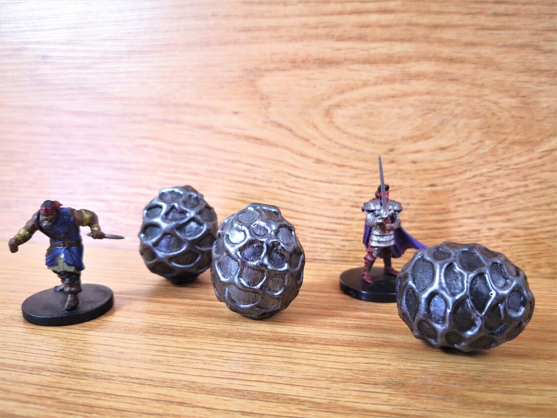 Dragon Egg Miniature Black Dragon Egg for Dungeons and Etsy UK