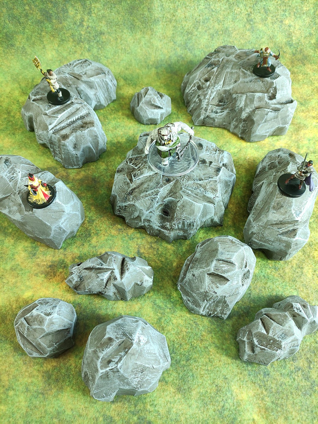 Red Rocks Dnd Painted Stone Terrain: Large Rock Formations for Dnd, Wargames - Etsy