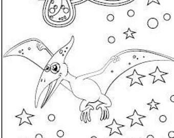 30 Dinosaur Coloring Pages (digital download)