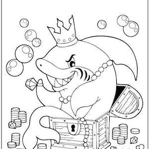 20 sharks Coloring Pages