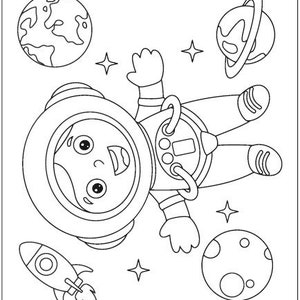 20 Outer Space Coloring pages image 4