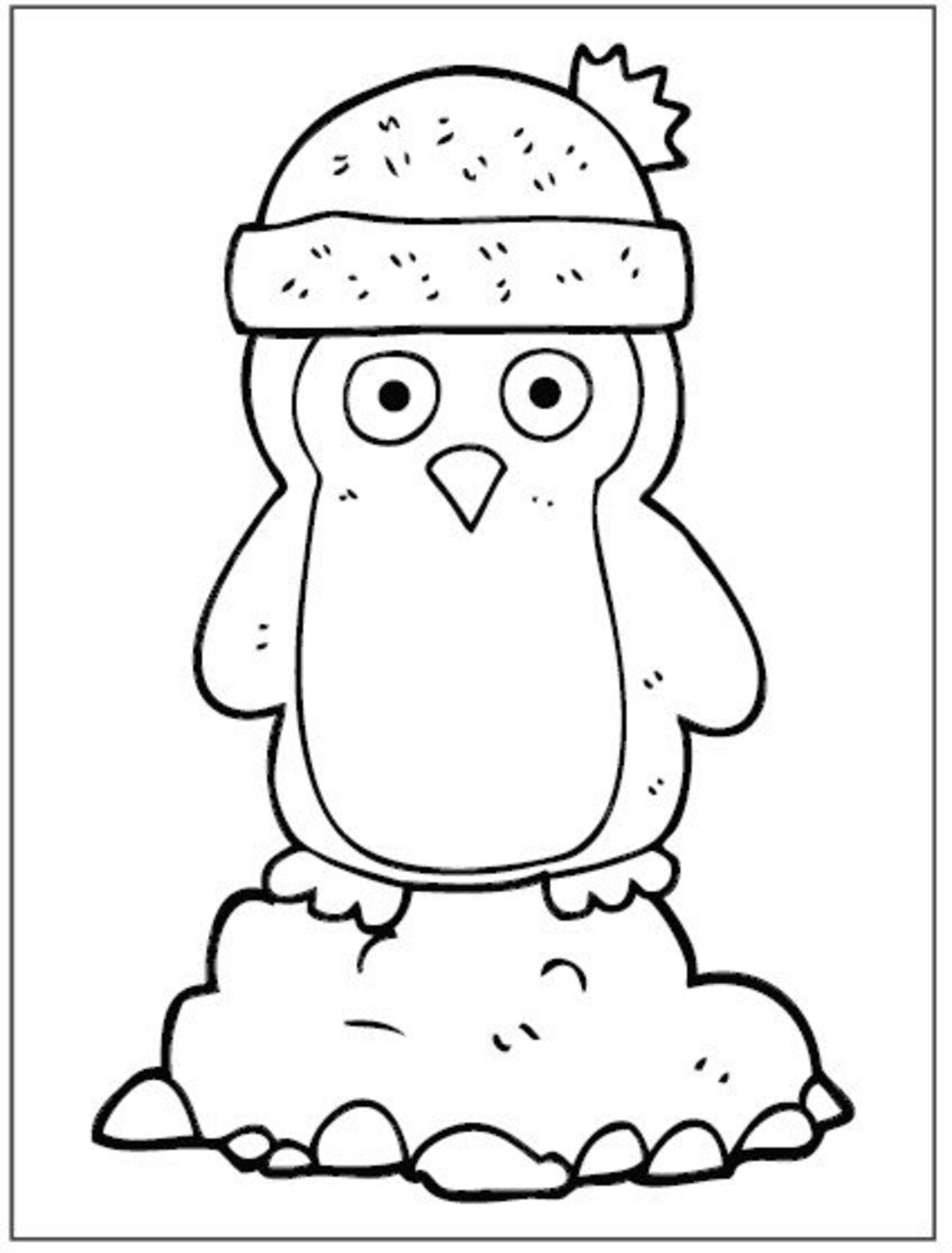20 Funny Looking Penguins Coloring Pages With a Title Page - Etsy