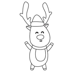 100 Kids Christmas Coloring Pages Santa, snowman, reindeer, elves, and gingerbread man image 2