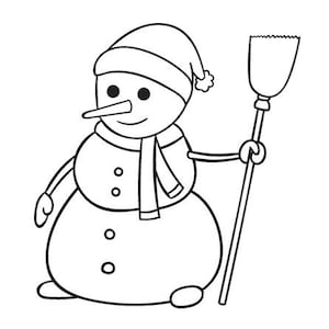 100 Kids Christmas Coloring Pages Santa, snowman, reindeer, elves, and gingerbread man image 4