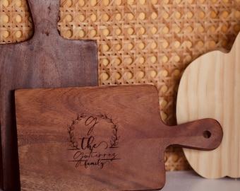 Personalized Custom Engraved Charcuterie Cutting Boards or Cheese Boards Great for Weddings, Anniversary, and Holidays.
