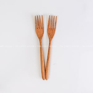 Handmade Wooden Fork For Pasta/ Spaghetti/ Dessert/ Fruit/ Dinner/  Wooden Utensils, Eco Friendly Kitchenware, Farmhouse Dining Table Decor