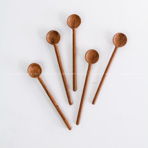 Hand Carved Wooden Coffee Spoon Personalized Birthday Gift For Coffee Lovers, Measuring Spoon, Wooden Utensils, Cottagecore Kitchen Decor