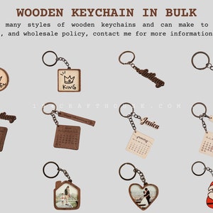 Custom Calendar Keychain With Name Personalized Birthday Gift for Him