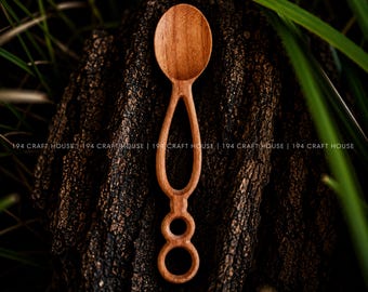Handgefertigter Holzlöffel: Matschküchenzubehör, Montessori-Sinneserziehung, Waldorf-Sinnesset, Feengarten-Geschenke für Kinder