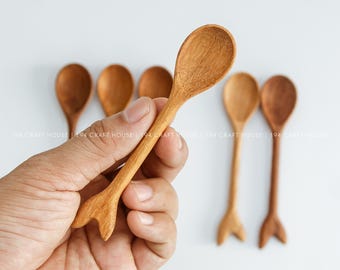 Personalized Wooden Measuring Spoon, Handmade Coffee & Tea Scoop, Spice Spoon, Bath Salt Spoon, Sugar Spoon, Seasoning Spoon, Wooden Utensil