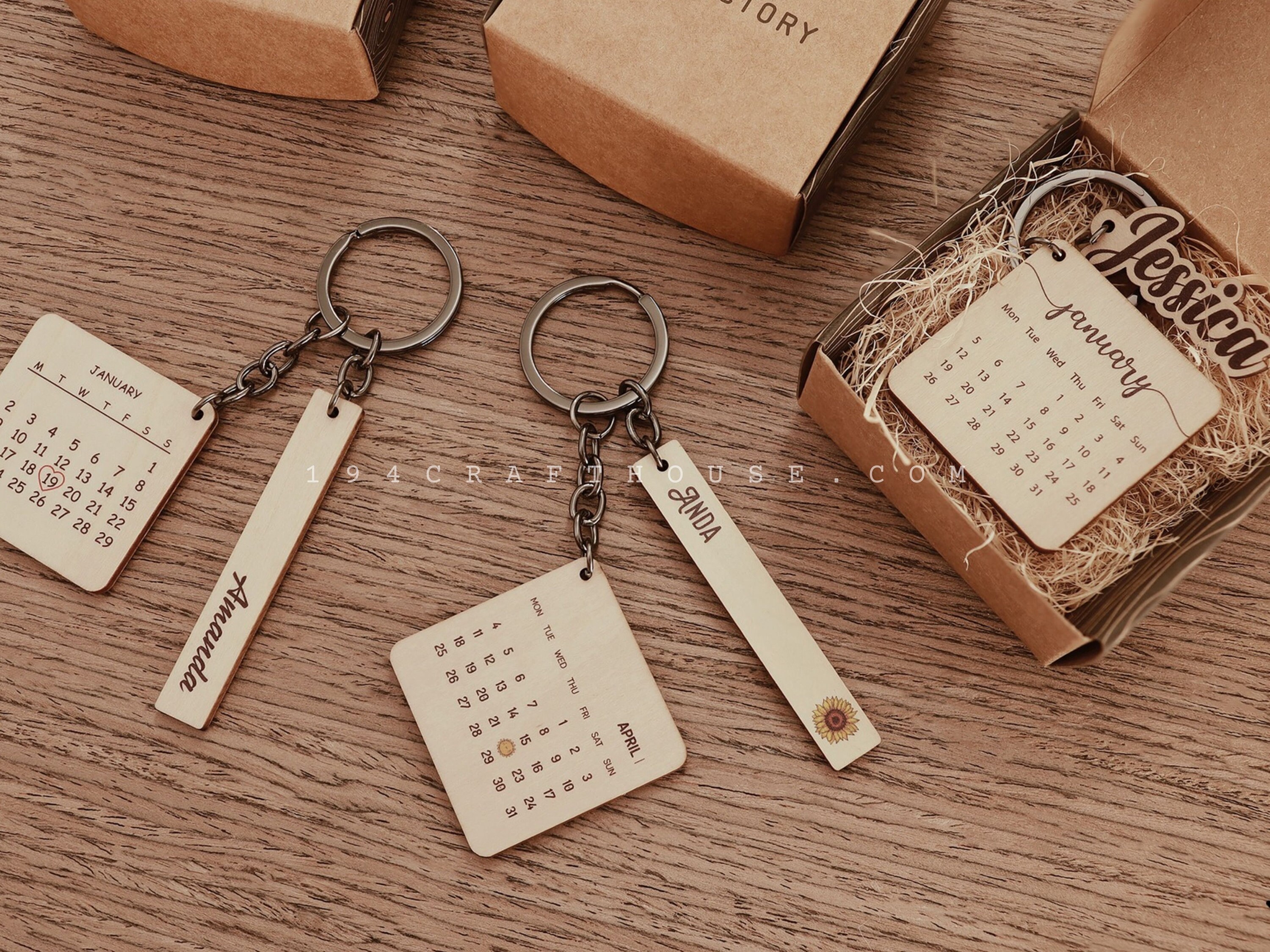 Crear Llaveros Personalizados Llavero Personalizado Con Foto/Texto - Madera Bambú O Metal - ¡Regalo Perfecto! Llaveros Personalizados Online