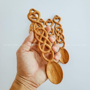 Personalized Wood Spoon and Fork Gifts for Kids, Cooking Utensils & Gadgets, Mud Kitchen, Nature Play, Potion Play, Montessori Sensory Play image 17