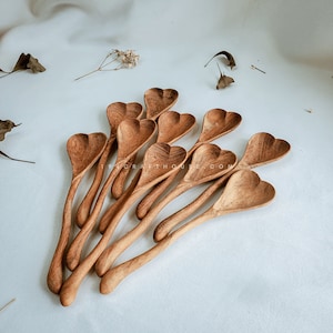 Heart Shaped Wooden Spoon Personalized Gift for Wedding Favors Gifts For Guest In Bulk, Bridal Shower Favors, Kitchen Shower Favors, Baby Shower Favors, Tea Party Favors, Corporate Gift for Business/ Employees/ Clients/ Events/ Promotional/ Holiday