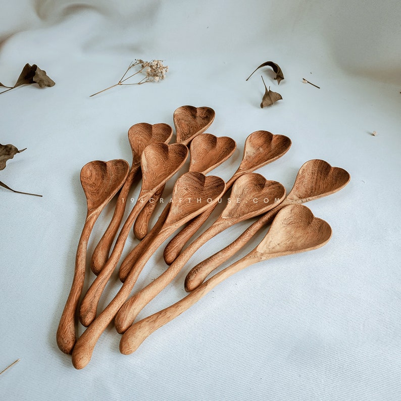 Heart Shaped Wooden Spoon Personalized Gift for Wedding Favors Gifts For Guest In Bulk, Bridal Shower Favors, Kitchen Shower Favors, Baby Shower Favors, Tea Party Favors, Corporate Gift for Business/ Employees/ Clients/ Events/ Promotional/ Holiday