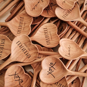 Personalized Wood Spoon and Fork Gifts for Kids, Cooking Utensils & Gadgets, Mud Kitchen, Nature Play, Potion Play, Montessori Sensory Play image 9