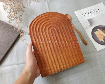 Wooden Arched Rainbow Serving Tray Personalized Gift, Vintage Coffee Table Tray Decoration, Farmhouse Kitchen Tray, Minimalist Home Decor