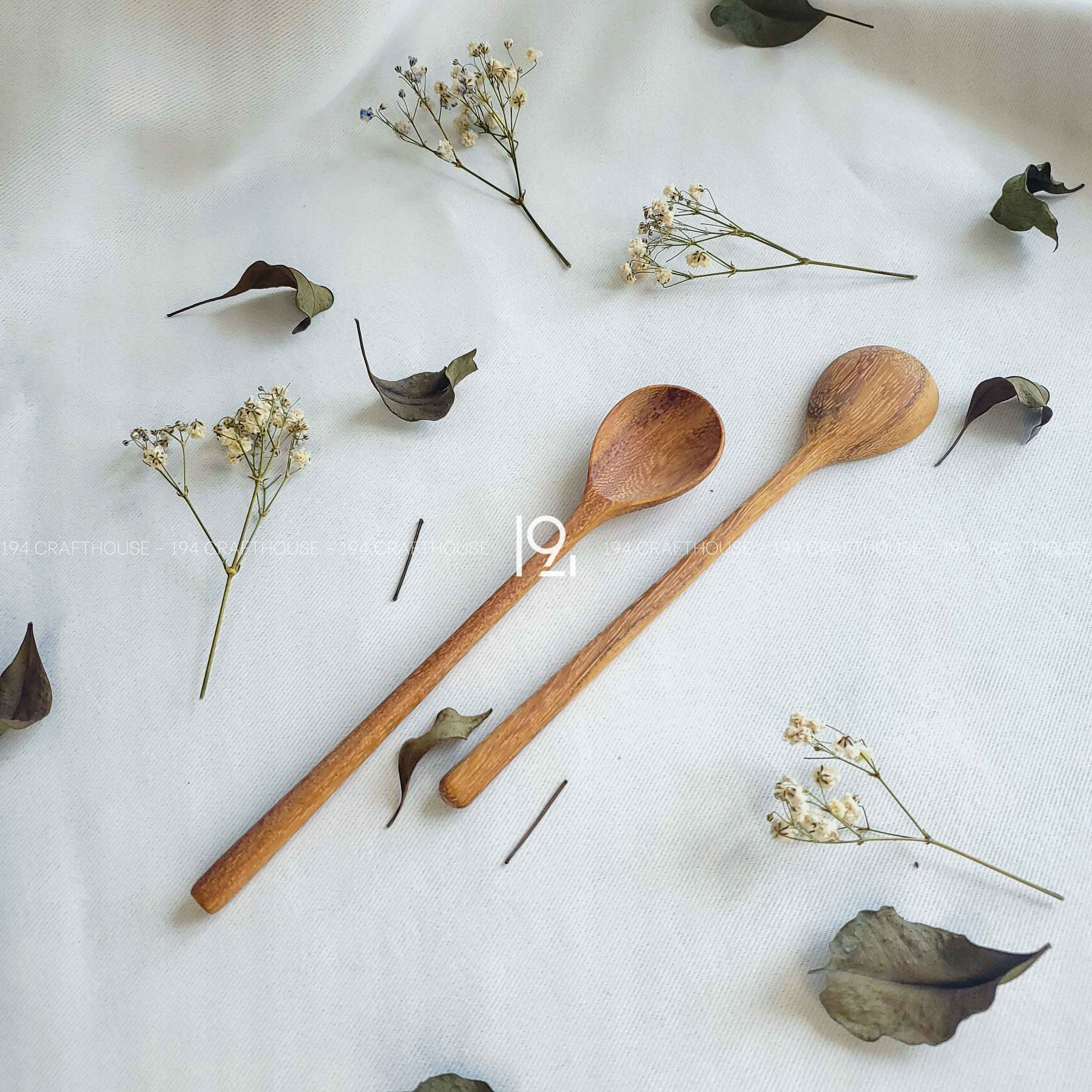 long handled wooden tasting spoon - Earlywood