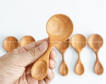 Custom Engraved Wood Measuring Spoon: Personalized Gift for Chefs, Bakers, Kitchen Gifts, Rusic Decor, Eco-friendly Wooden Cooking Utensils