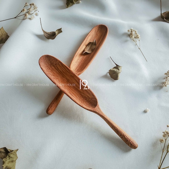 Long Handle Wooden Tea Scoop, Measure Loose Leaf Tea Spoon