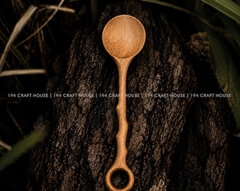 Twig Wooden Spoon Personalized Gifts for Kid, Mud Kitchen Spoon Potion Kit, Montessori Sensory Play & Nature Play Tools, Fairy Garden Gift