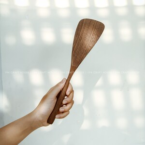 Custom Engraved Wooden Spatula And Spurtle 12" For Cooking Utensils & Gadgets, Natural Wooden Spoon Handmade Non-Stick Kitchen Utensils