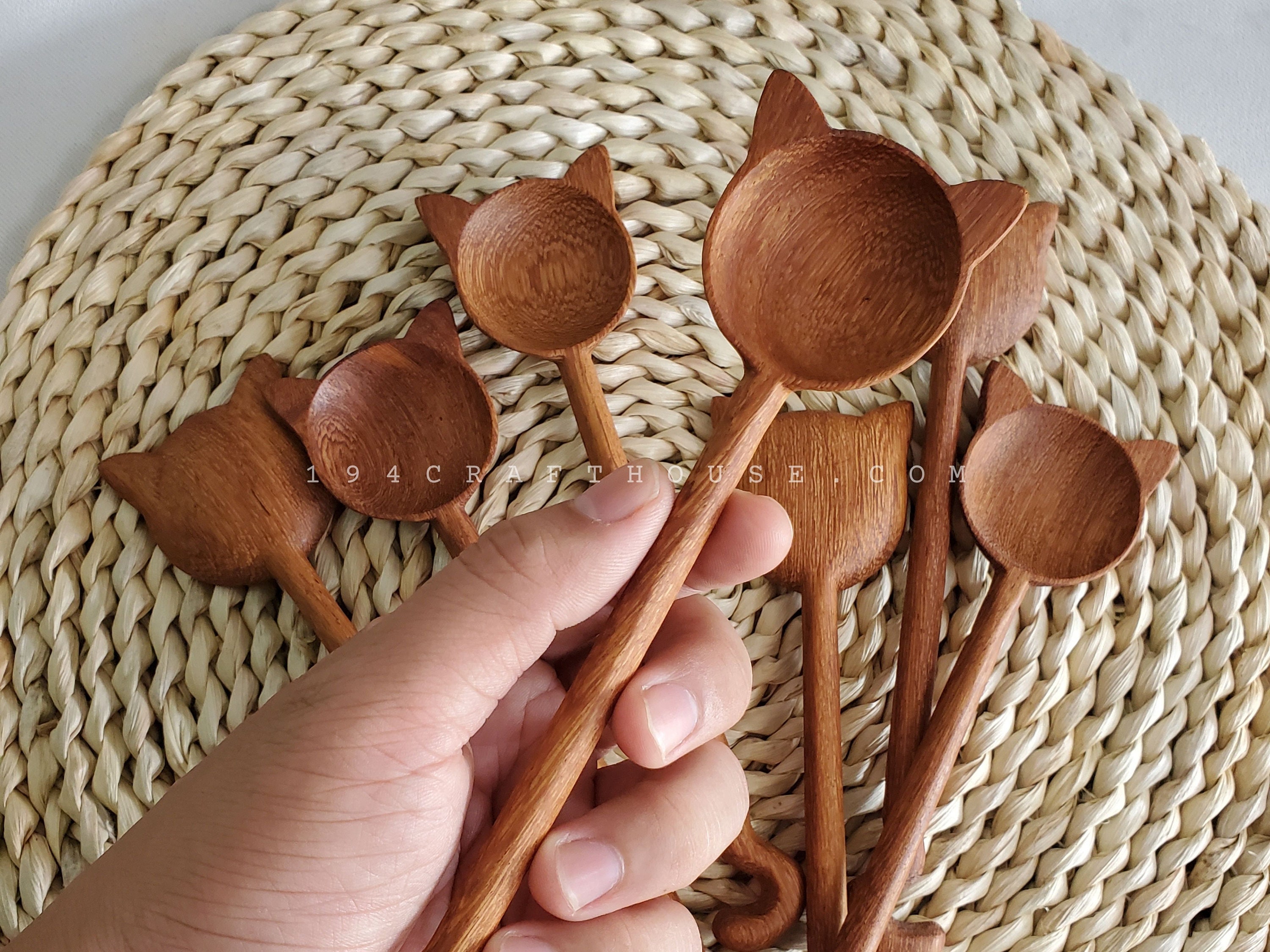 Ceramic Spoon Rest & Baking Measuring Spoons Set, Cat Decor Cute Baking  Supplies, Cat Baking Gift, Mothers Day Gift Basket 