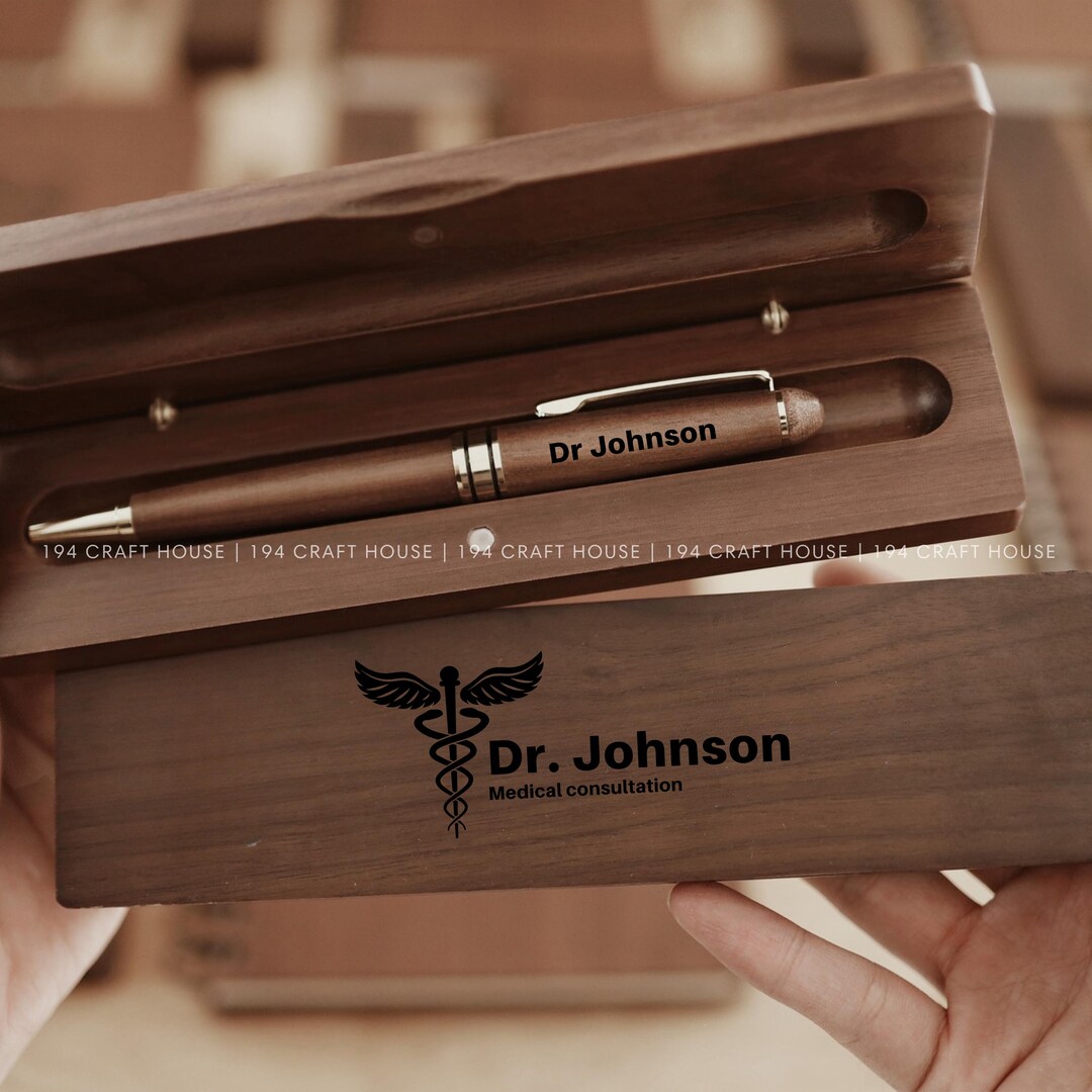Wooden Pen Set Personalized Gifts for Doctor Appreciation/ Phd ...