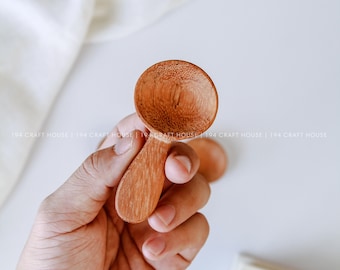 Personalized Small Wood Spoon Scoops for Coffee, Tea, Bath Salt, Sugar, Condiment Spoon, Wooden Utensils, Ecofriendly Kitchen Gifts & Decor