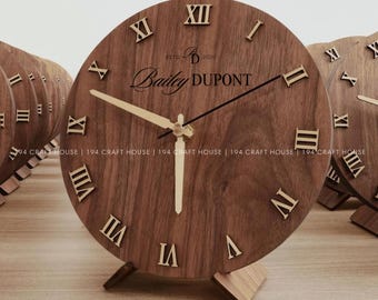 Tiong Orologio da uomo in legno alla moda, design analogico