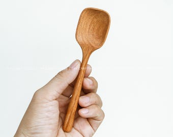 Personalized Measuring Spoons: Custom Engraved Gifts for Chef, Baker, Nontoxic Spoons For Coffee, Tea, Sugar, Cottagecore Kitchen Decor