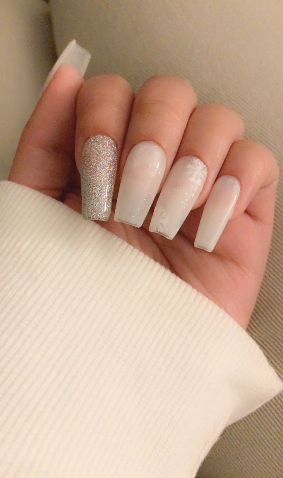 20 top White Glitter Nails Simple ideas in 2024