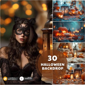 Halloween-achtergrond digitaal, bundel Halloween-horrorachtergrond, fotografiecomposiet, pompoenachtergrond, Spooky Halloween