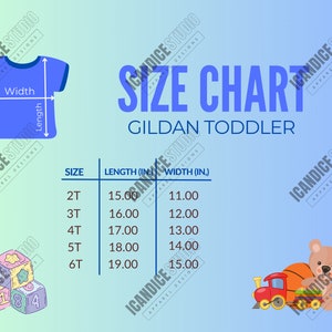 Gildan 64500P Size Chart, 64500P Sizes, Toddler T Shirt Chart, Gildan Toddler Size Chart, 64500P Kids Size Chart, 64500P Childrens Sizes