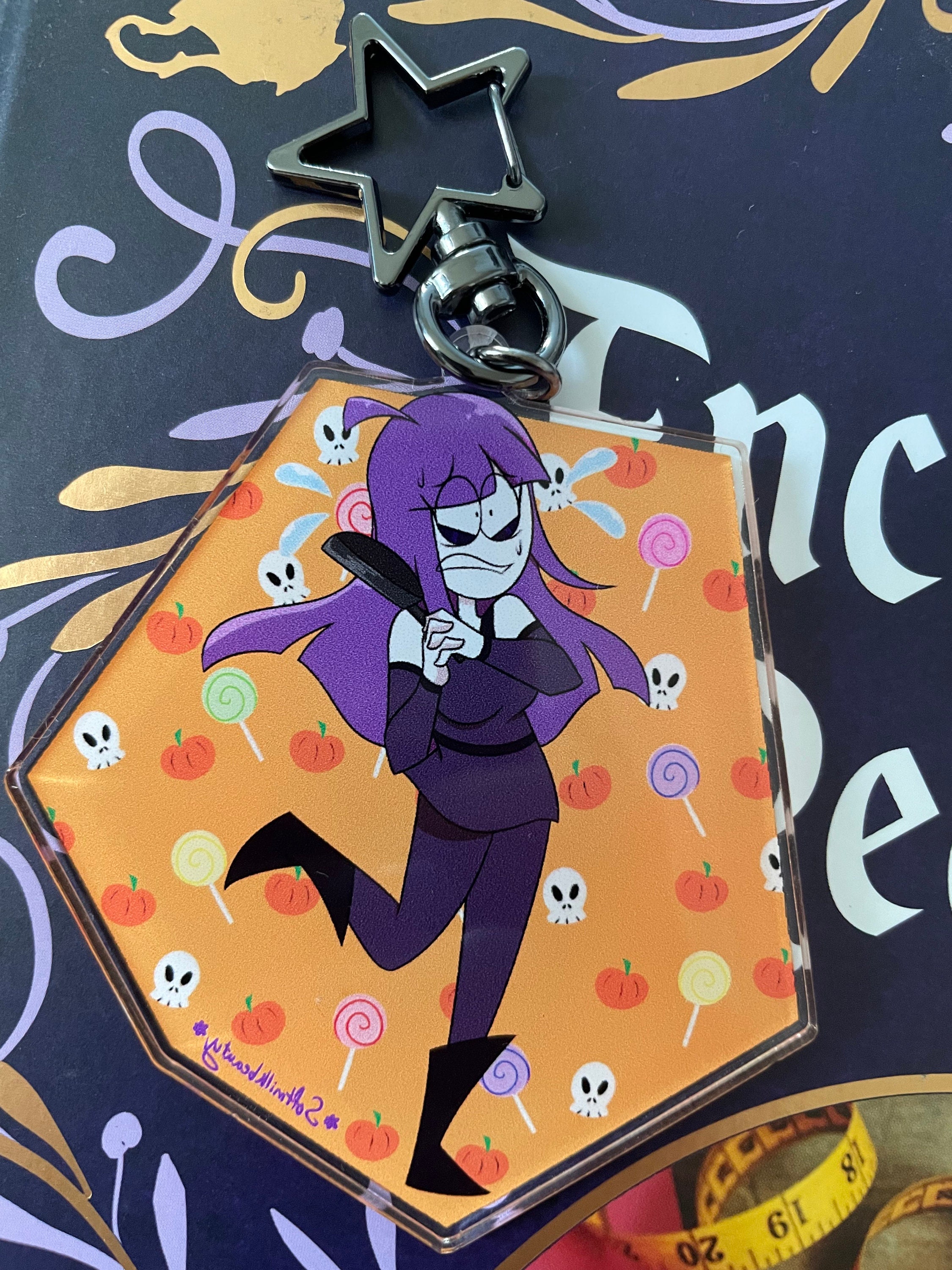 Spooky Month Keychains Acrylic Charms -  Sweden