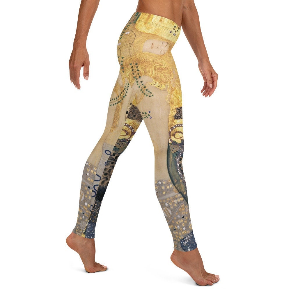 Ballerina Organic Cotton Leggings at Upland Road - Klimt Print