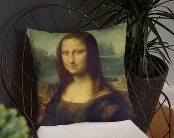 Mona Lisa Throw Pillow