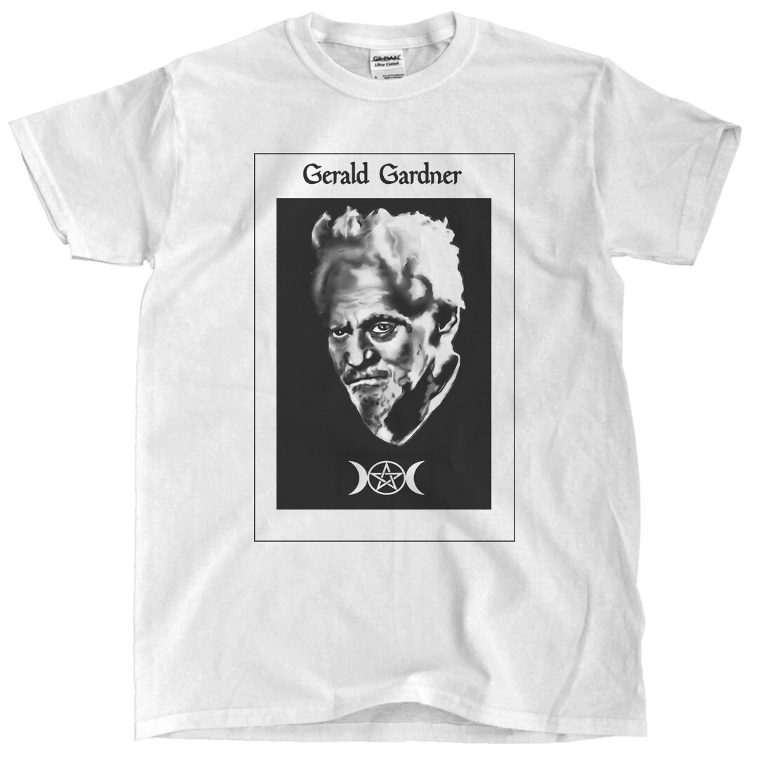 Gerald Gardner, Author and Founder of the Religion of Wicca White Unisex Tshirt Etsy