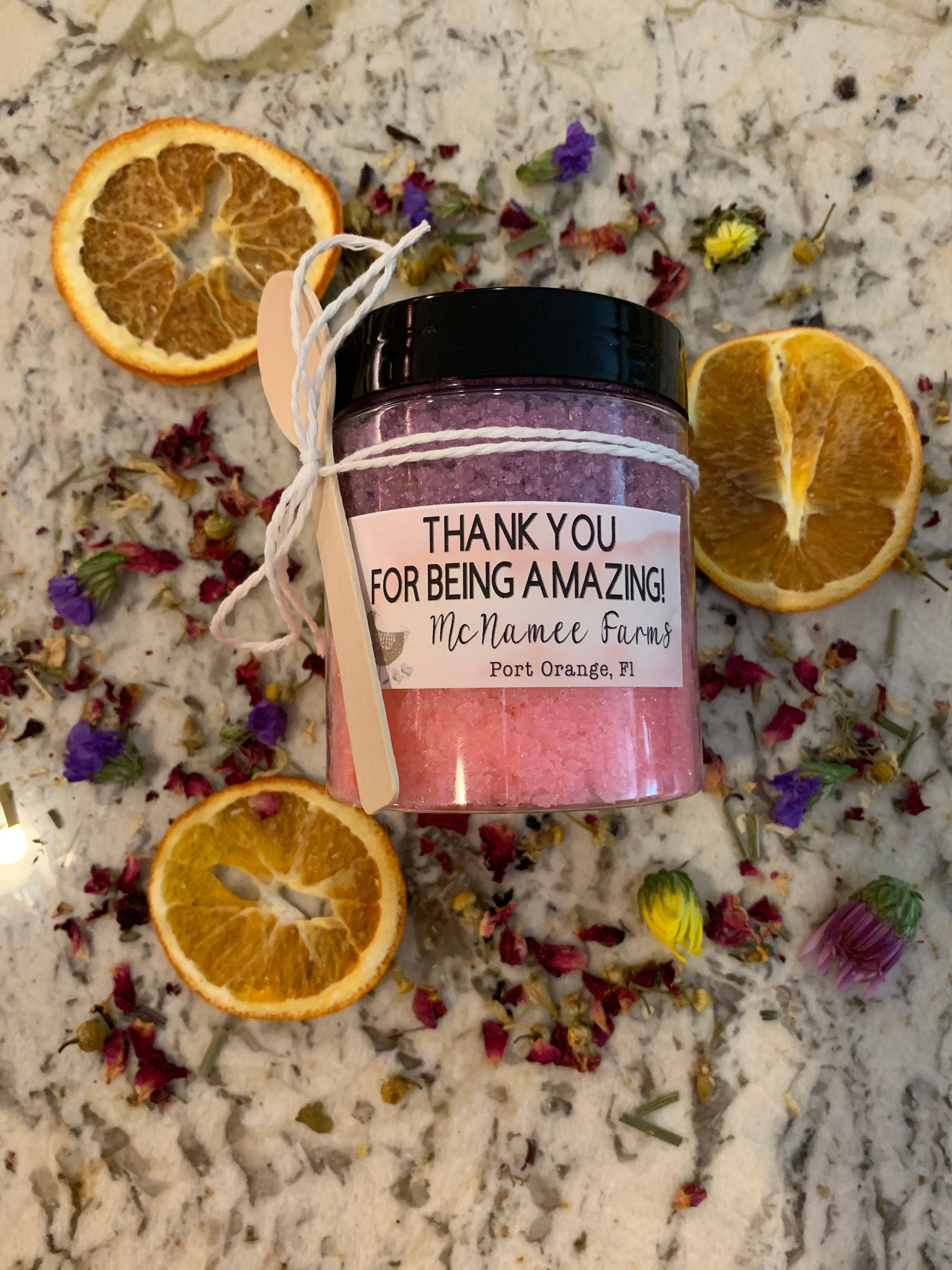 Organic exfoliating sugar scrubs for hands and body. Custom Etsy