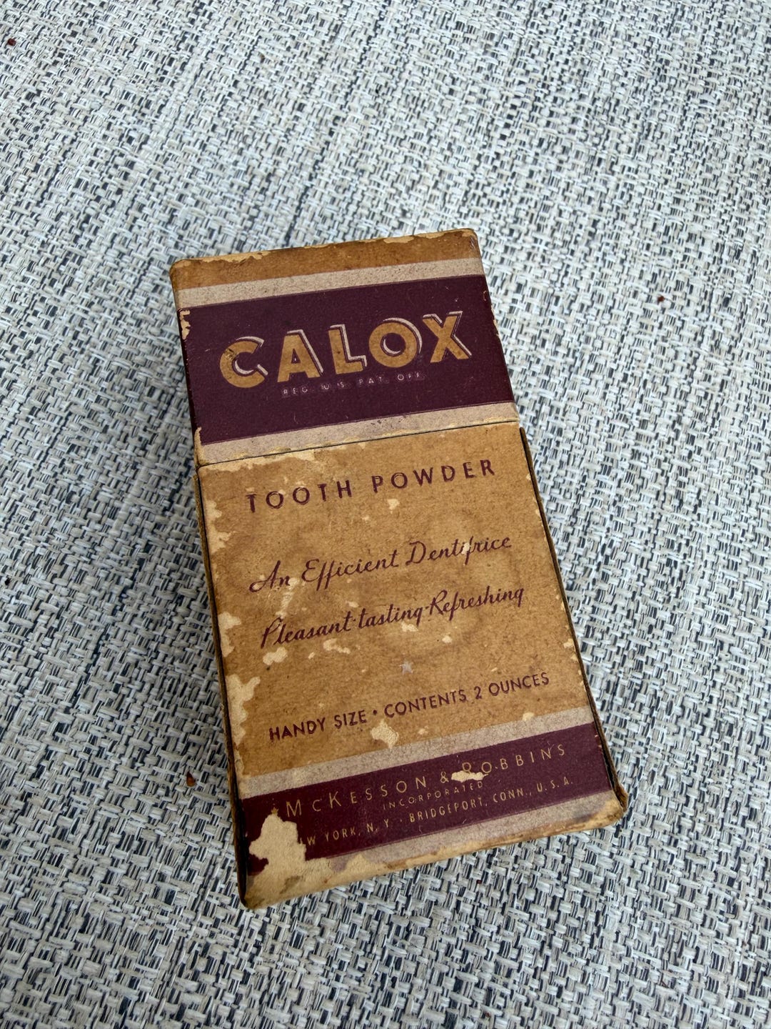 Calox Sticks Vintage Antique Rare Calox Tooth Powder Handy Size 2oz Box - Bathroom ...