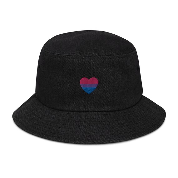 Bi Pride Denim Bucket Hat Bisexual 
