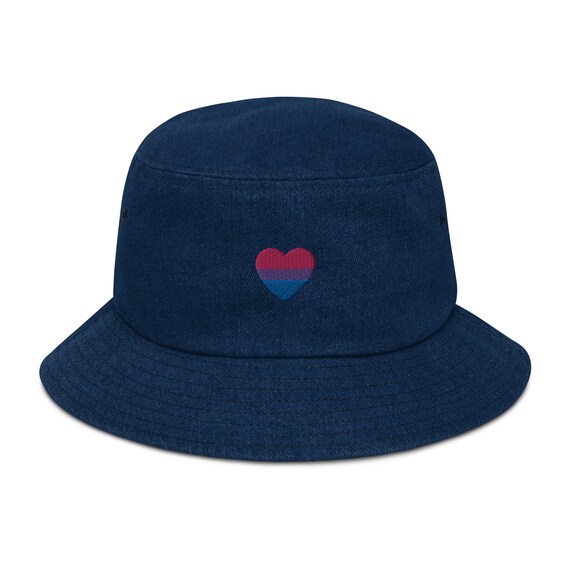 Bi Pride Denim Bucket Hat Bisexual 