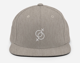 Lesbian Symbol Snapback Hat | Lesbian Pride Snapback Hat |LGBTQ Pride Snapback Hat