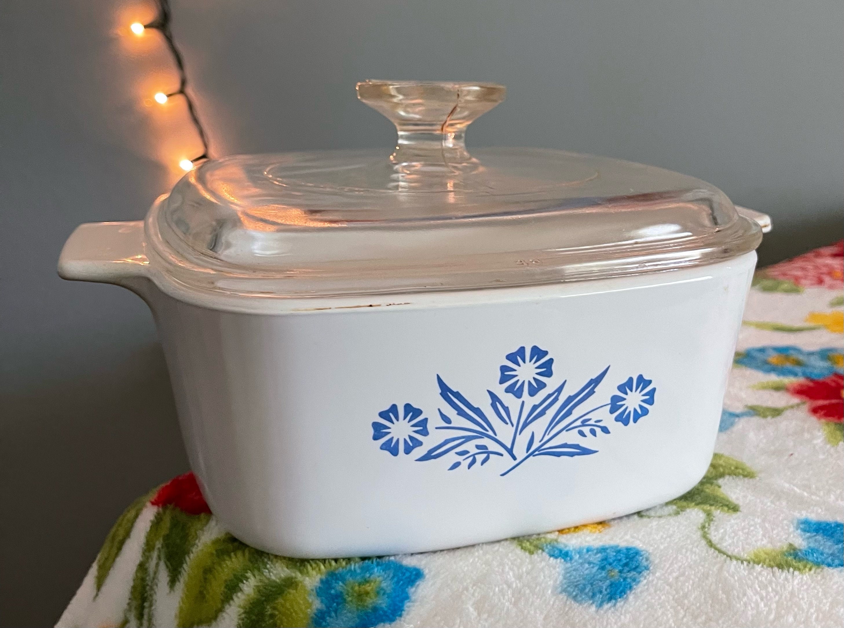 Vintage Corning Ware A11/2B Blue Cornflower Casserole Dish Etsy